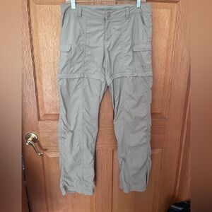 The North faces tan, 6 cargo, zip off hiking pants